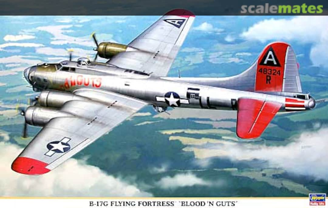 Boxart B-17G Flying Fortress 'Blood'n Guts' 00907 Hasegawa