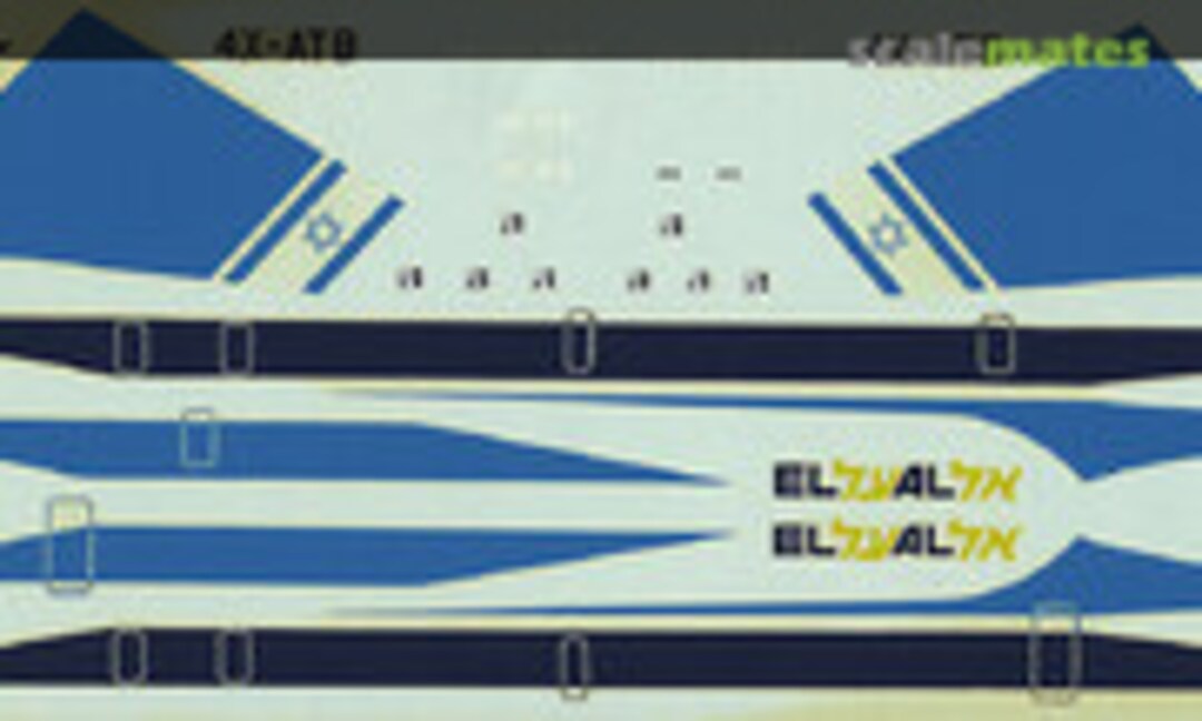 1:144 Boeing 707-458 El Al (Fowler Aviation Decals 15)