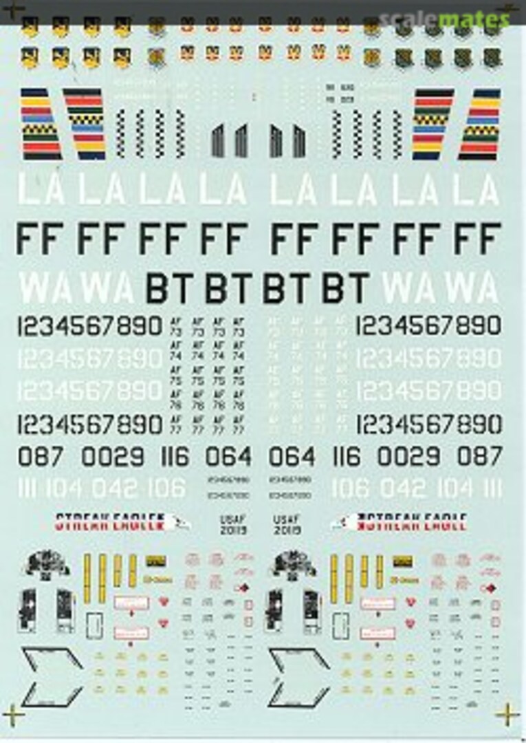 Boxart F-15 Eagles 72-185 Microscale