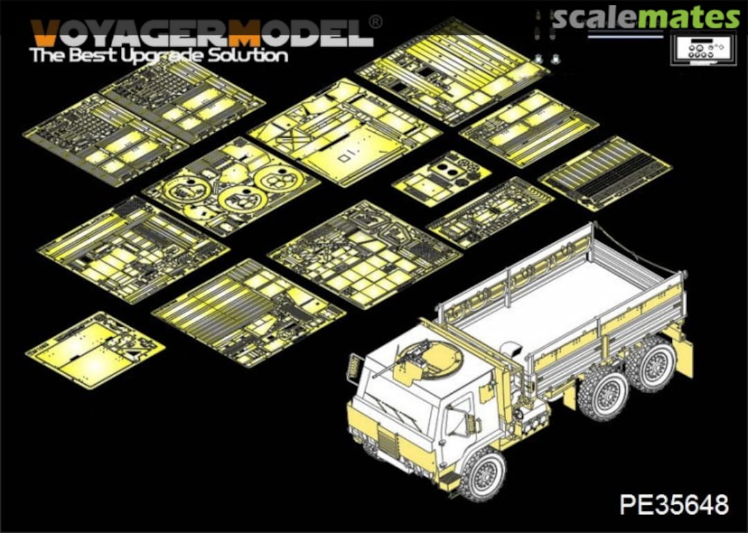 Boxart Modern US M1083 FMTV Armor CaB Basic Parts (Trumpeter) PE35648 Voyager Model