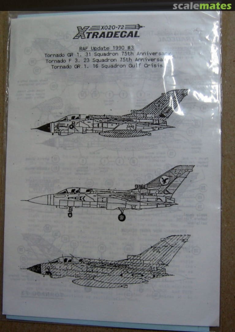 Boxart RAF Update 1990 #3 X72-020 Xtradecal