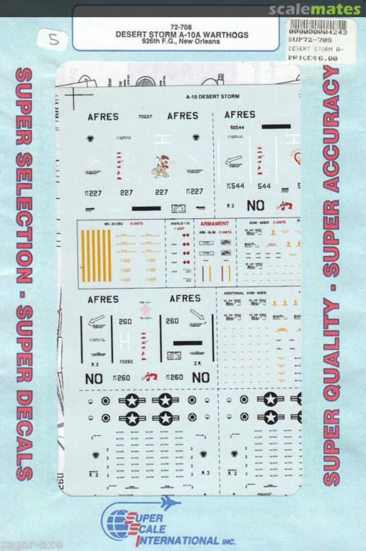 Boxart Desert Storm A-10 Warthogs 72-708 SuperScale International