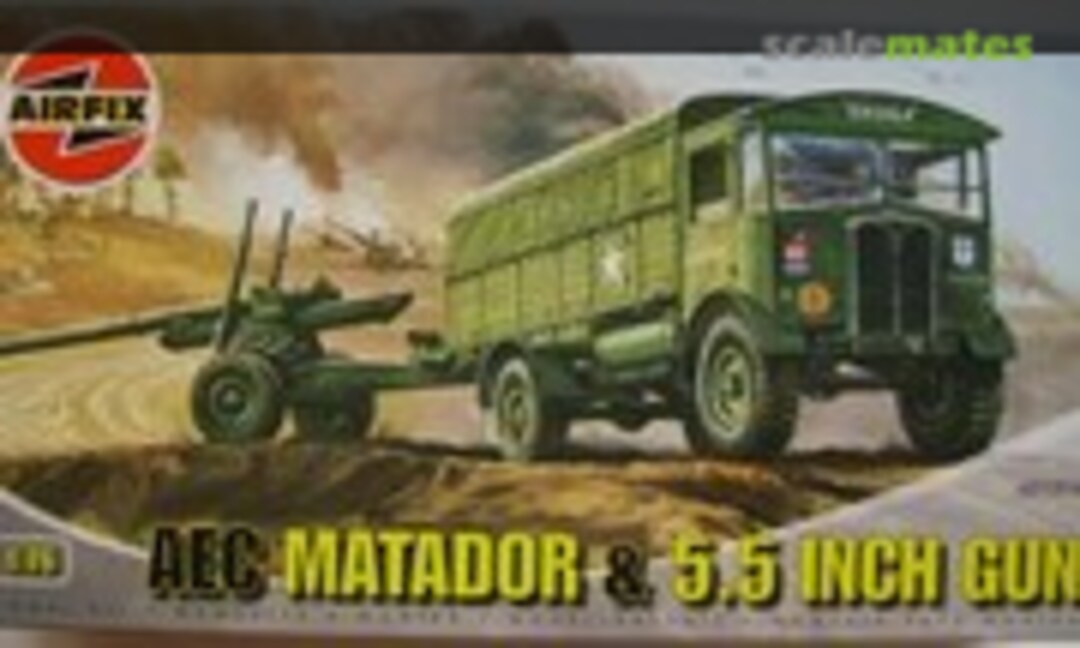 1:76 AEC Matador &amp; 5.5 inch gun (Airfix A01314)