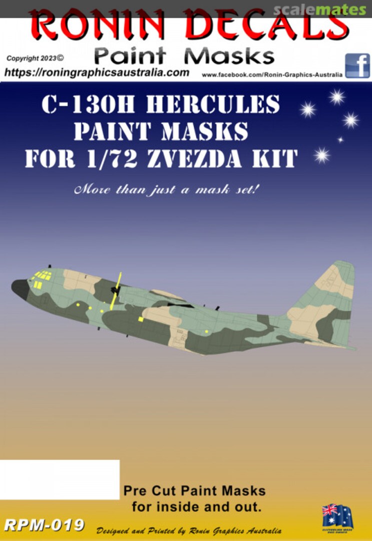 Boxart C-130H Hercules Paint Masks RPM-019 Ronin Decals