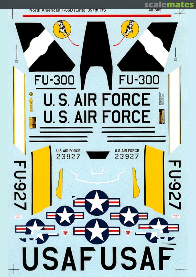 Boxart F-86D-50-NA Sabres 48-0885 SuperScale International