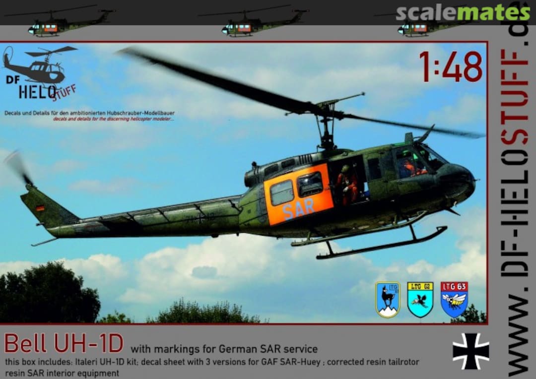 Boxart Bell UH-1D German SAR-Service DF30648kit DF HeloStuff