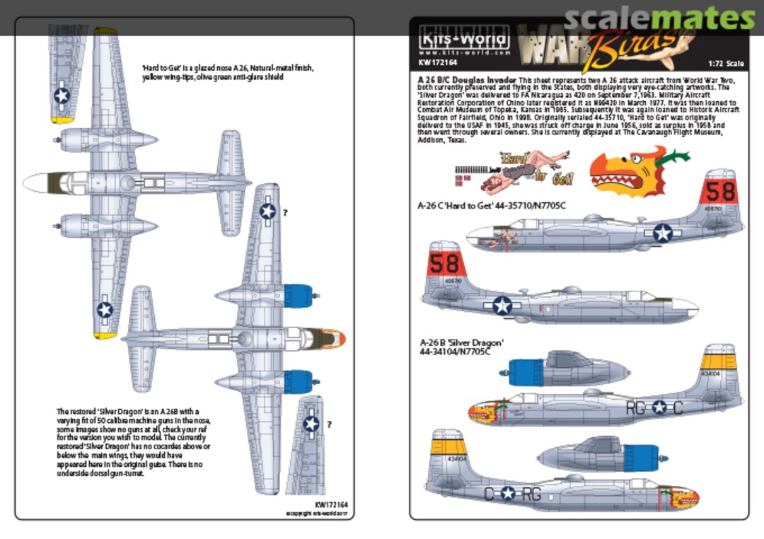 Boxart Douglas A-26B/C Invaders KW172164 Kits-World