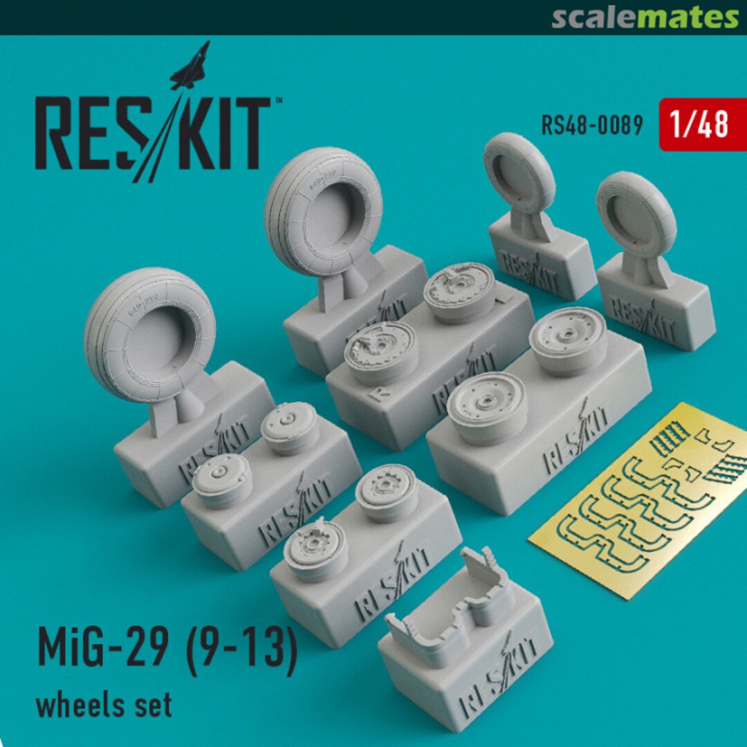 Boxart MiG-29 (9-13) Wheels Set RS48-0089 ResKit