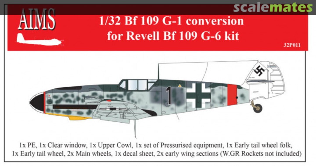 Boxart Messerschmitt Bf 109G-1 conversion 32P011 AIMS