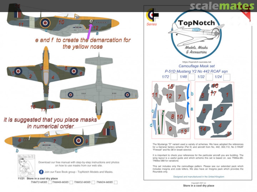 Boxart North-American P-51D Mustang TNM24-M085 TopNotch