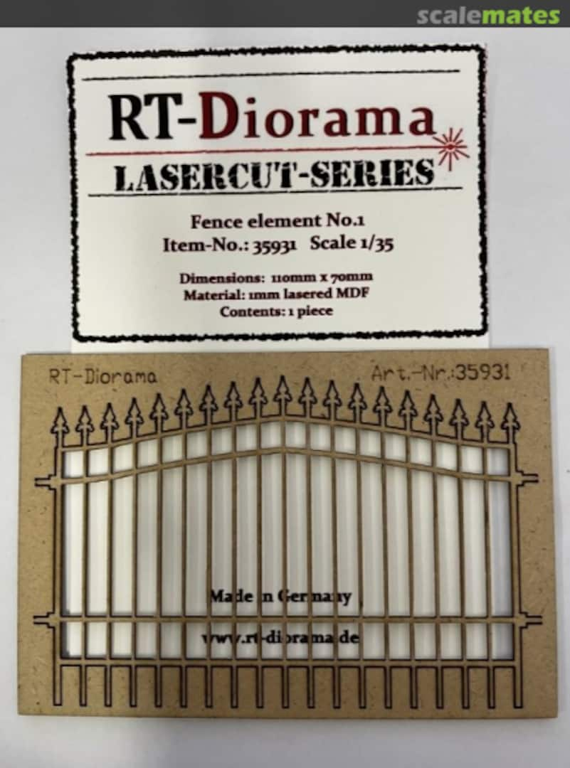 Boxart Fence element No.1 35931 RT-Diorama