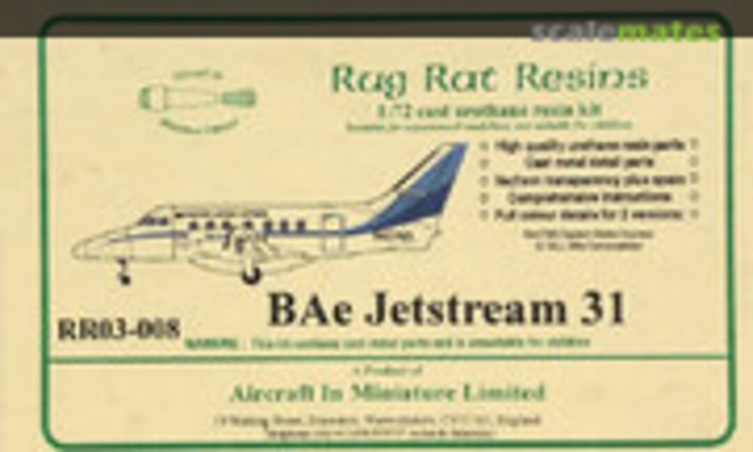 BAe Jetstream 31 (Aircraft In Miniature Ltd RR03-008)