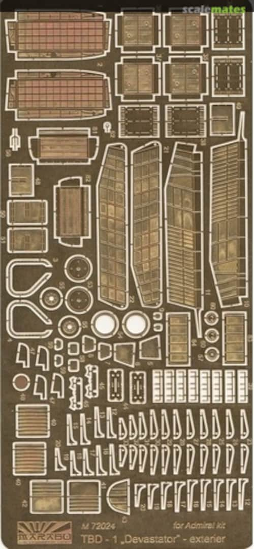 Boxart TBD-1 Devastator flaps & exterier M72024 Marabu