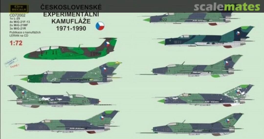 Boxart CZECHOSLOVAK EXPERIMENTAL CAMOUFLAGE CD72002 Ciro Models