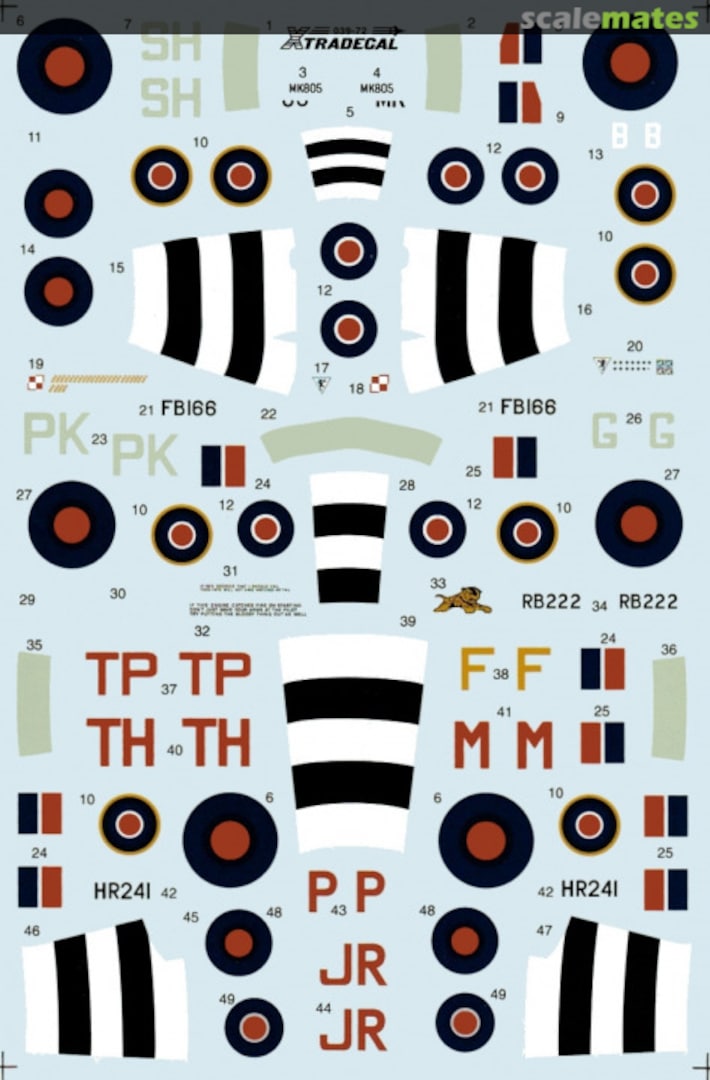 Boxart Normandy Invasion Aircraft X039-72 Xtradecal