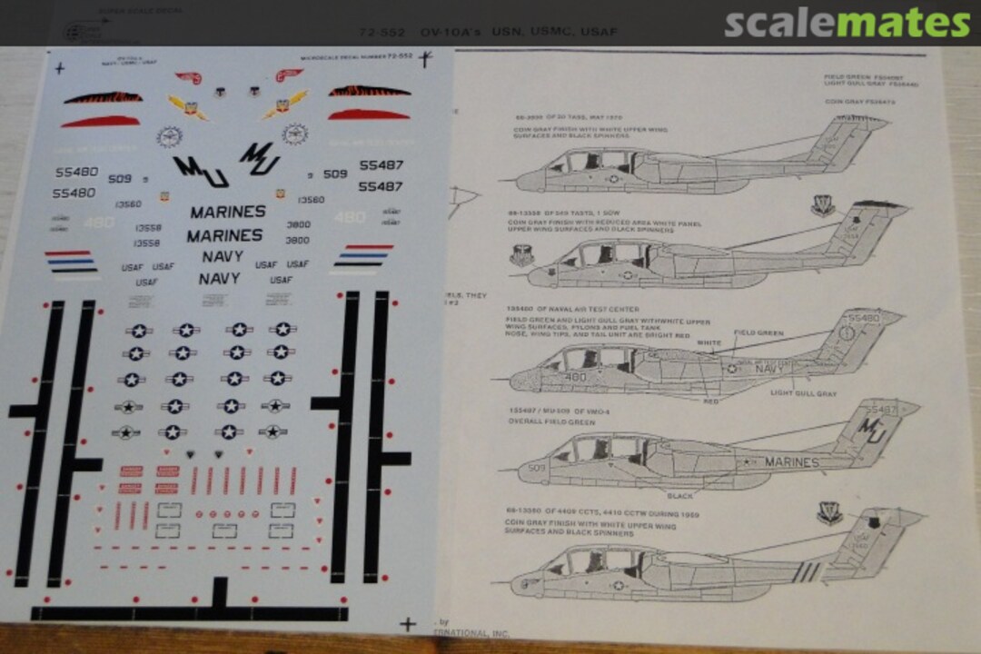 Boxart OV-10A USN/USMC/USAF 72-552 SuperScale International