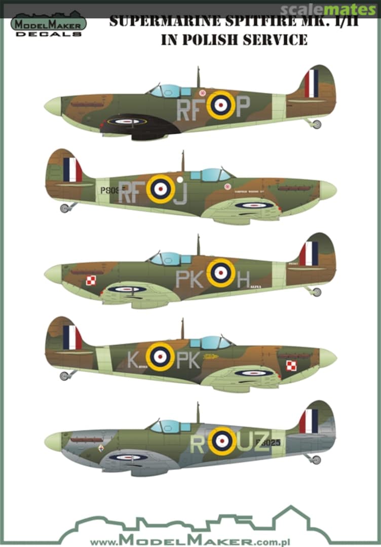 Boxart Spitfire Mk.I/II in Polish service D48074 ModelMaker