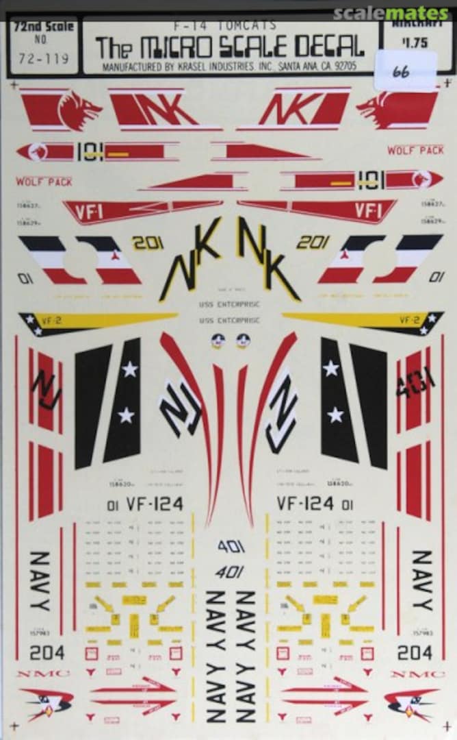 Boxart F-14 Tomcats 72-119 Microscale