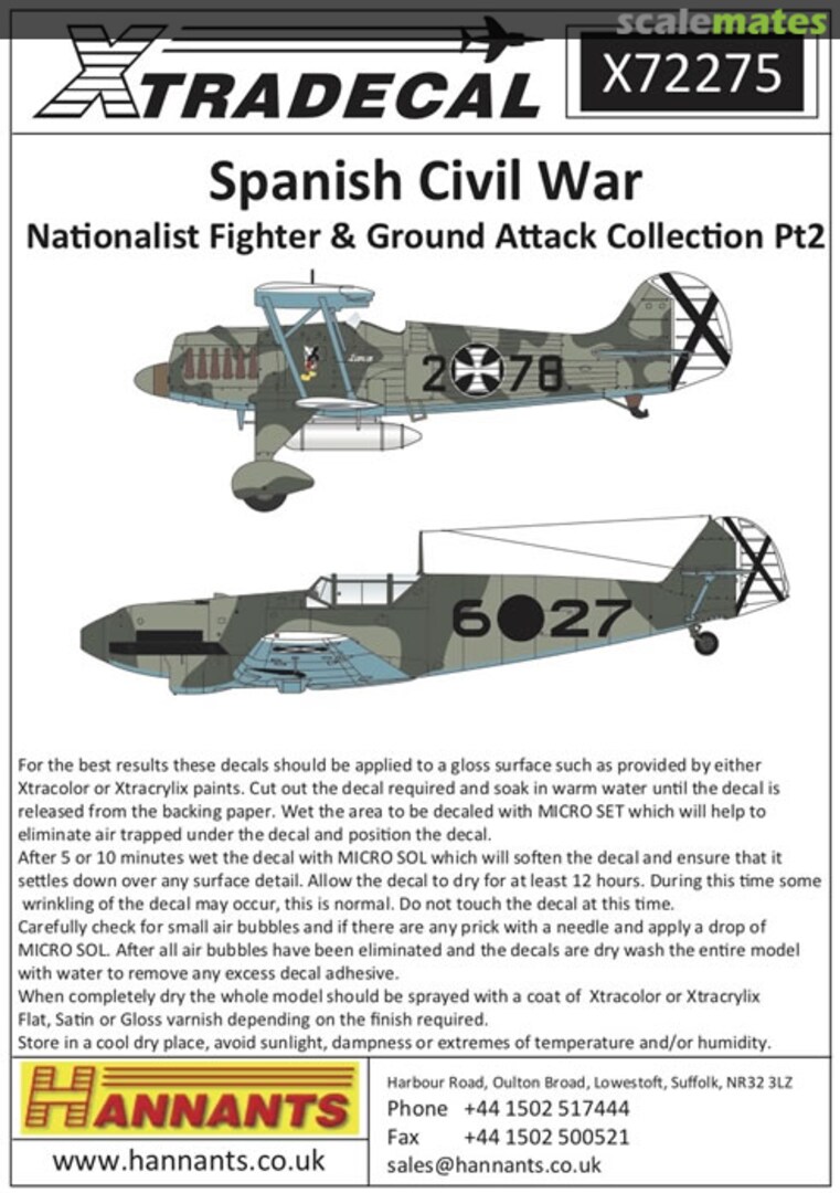 Boxart Spanish Civil War X72275 Xtradecal