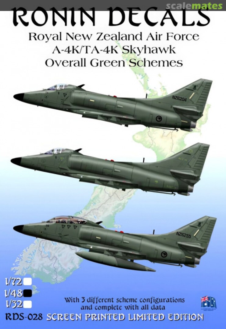 Boxart Royal New Zealand Air Force RDS-028 Ronin Decals