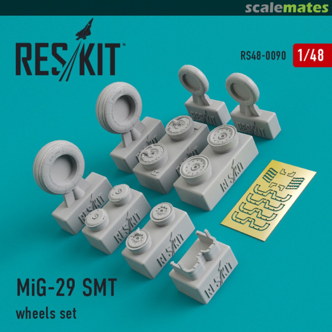 Boxart MiG-29 (SMT) Wheels Set RS48-0090 ResKit