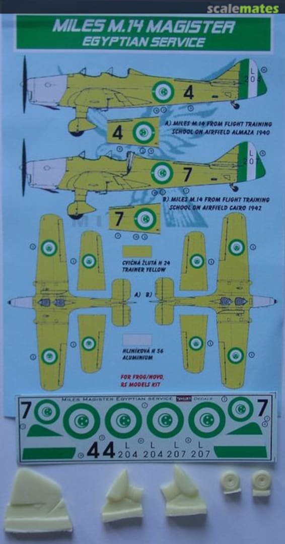 Boxart Miles M.14 Magister Egyptian Service DEC 72.151 Kora Models