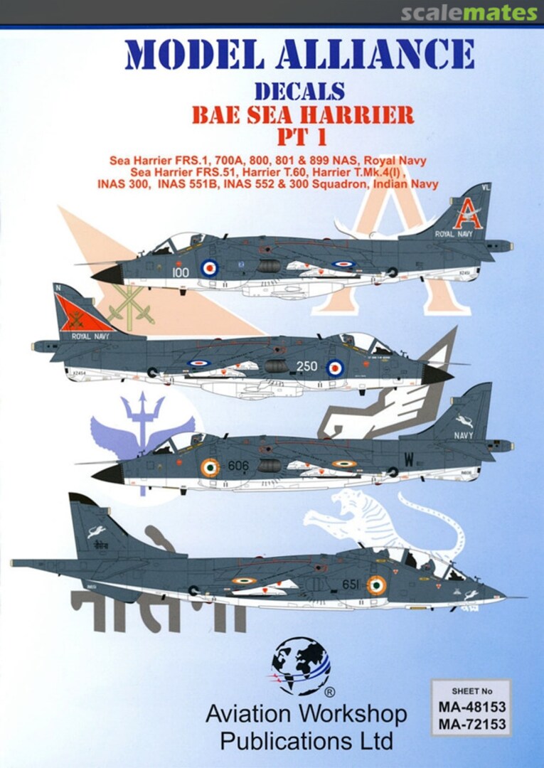 Boxart BAE Sea Harrier Pt I MA-48153 Model Alliance