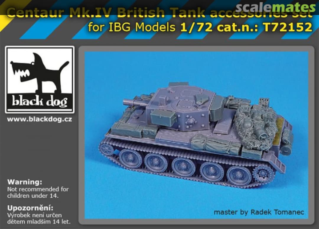 Boxart Centaur Mk IV British tank accessories set T72152 Black Dog