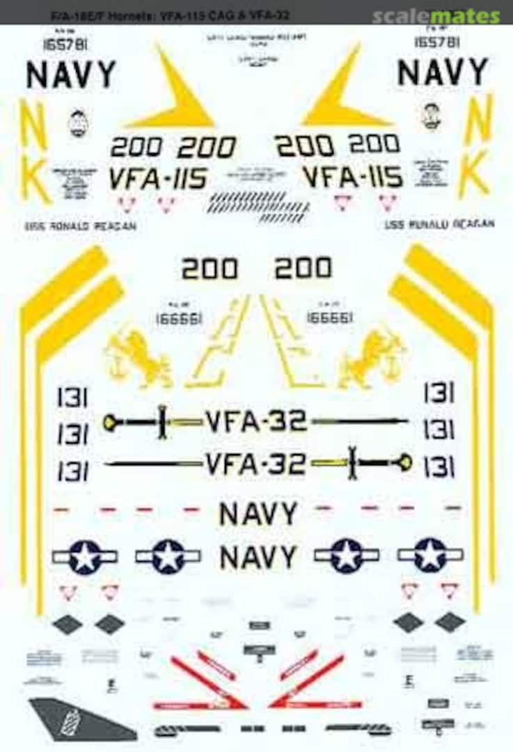 Boxart F/A-18E/F Hornets: VFA-115 CAG & VFA-32 48-1088 Microscale