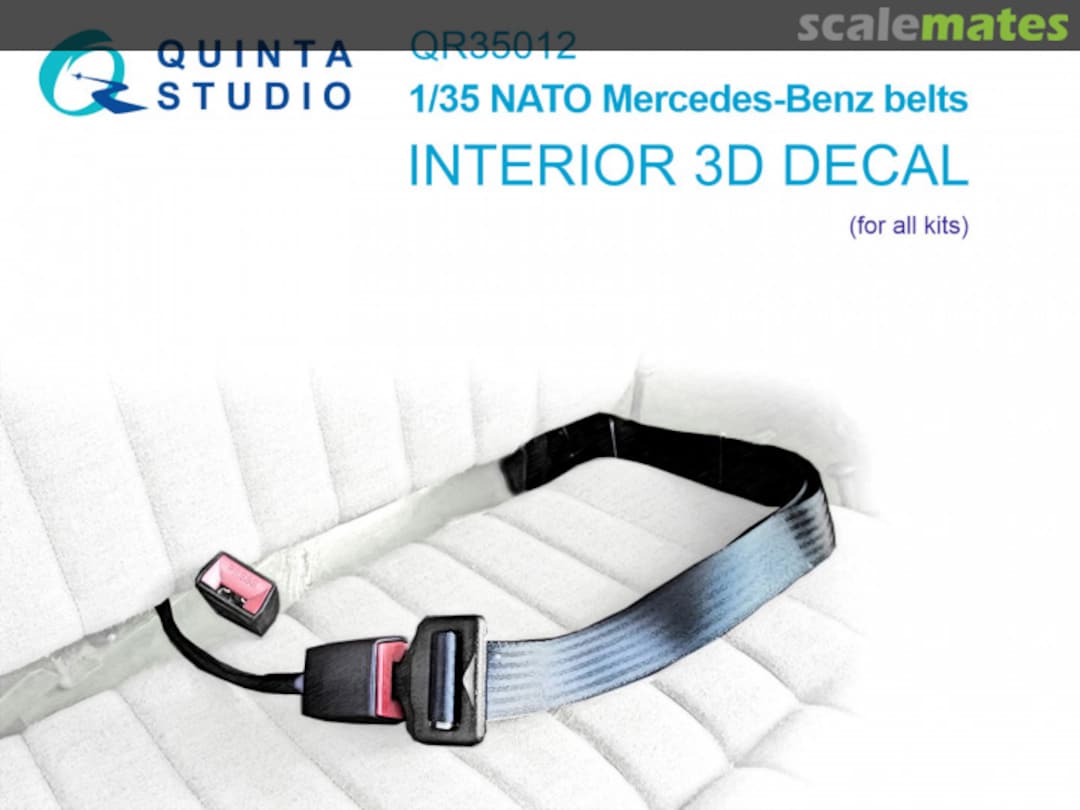 Boxart NATO Mercedes-Benz belts interior 3D decals QR35012 Quinta Studio