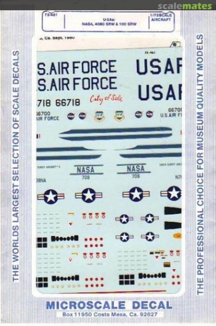 Boxart U-2's 72-461 Microscale