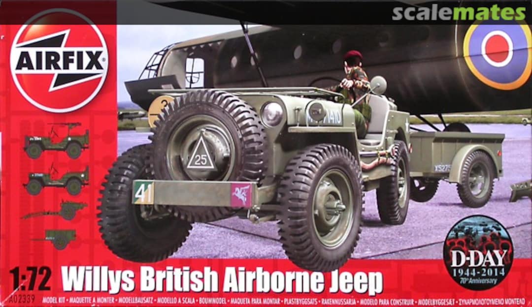 Boxart Willys British Airborne Jeep A02339 Airfix