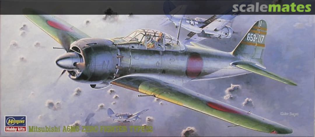 Boxart Mitsubishi A6M5 Zero Fighter Type 52 51322 Hasegawa