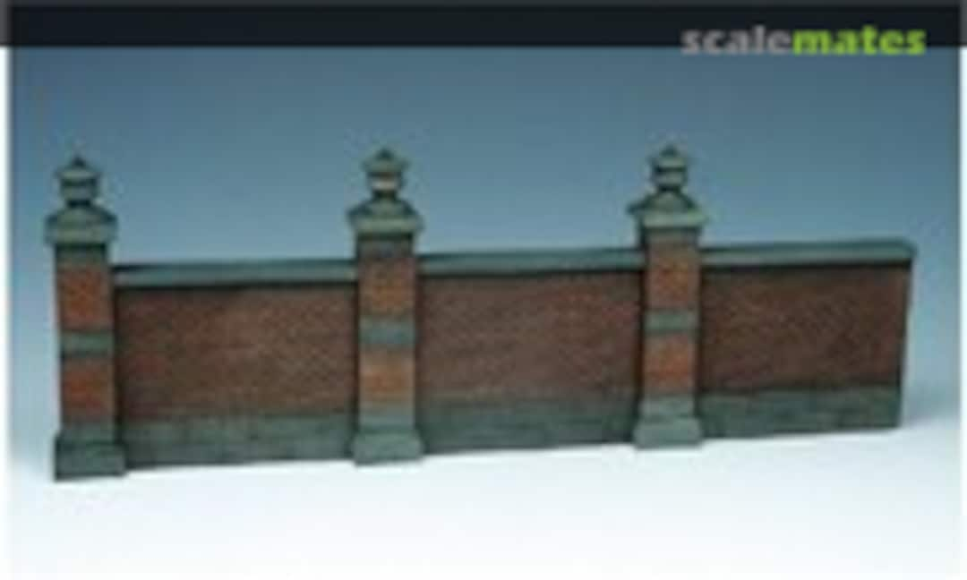 1:35 Fence Brick-wall (3pcs) (Precision Models 35.036)