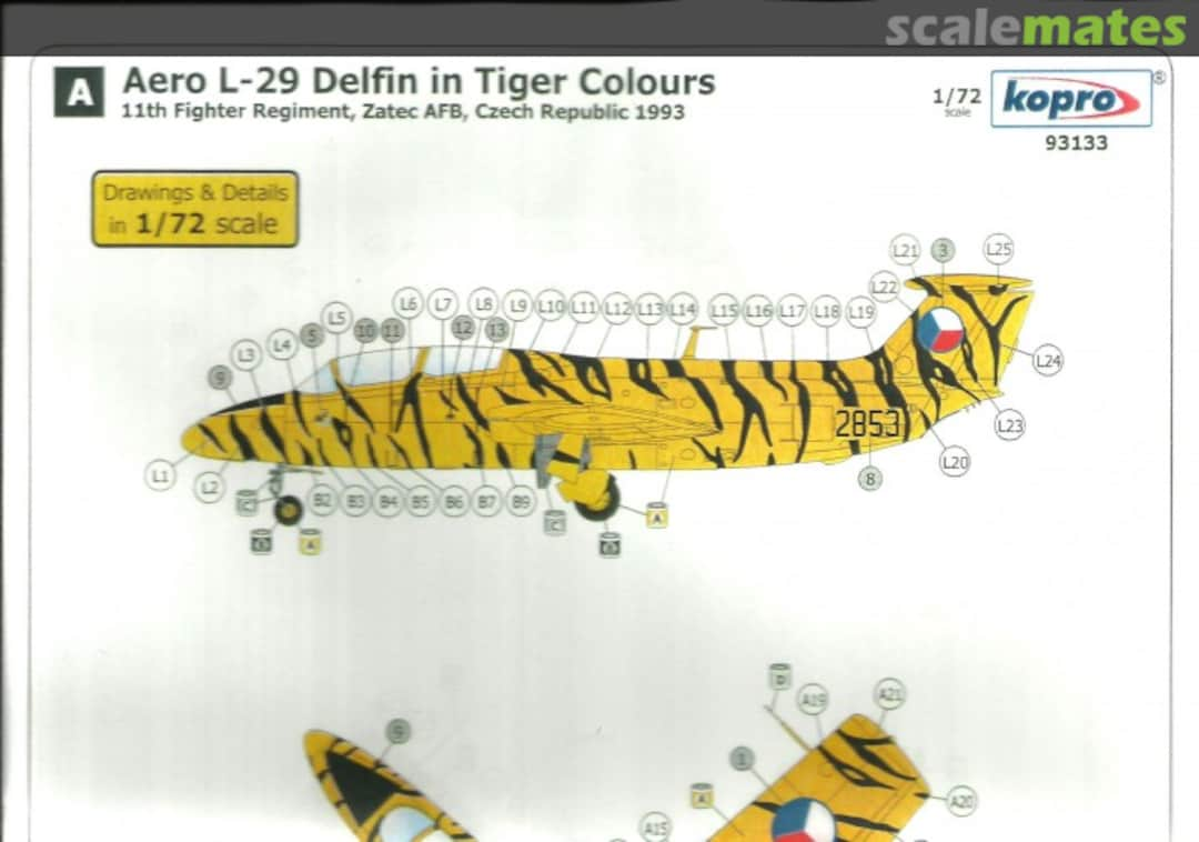 Contents Aero L-29 Delfin in Tiger Colours 93133 Kopro