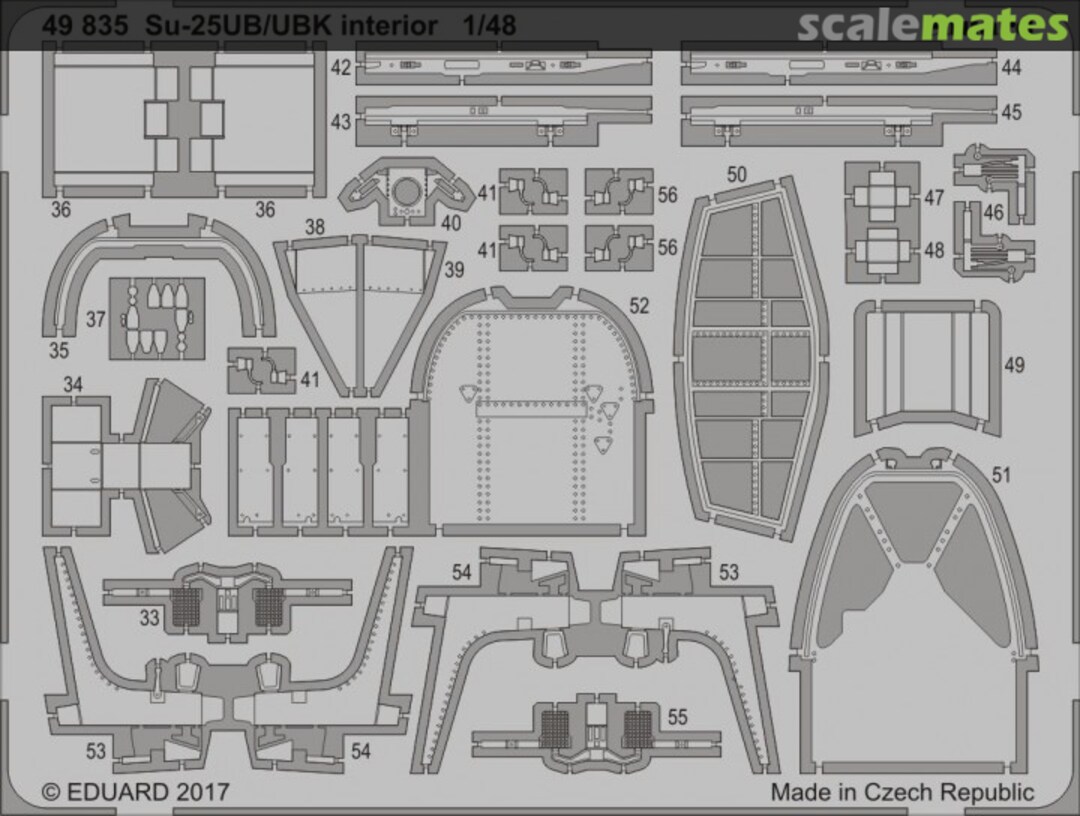 Boxart Su-25UB/UBK interior 49835 Eduard