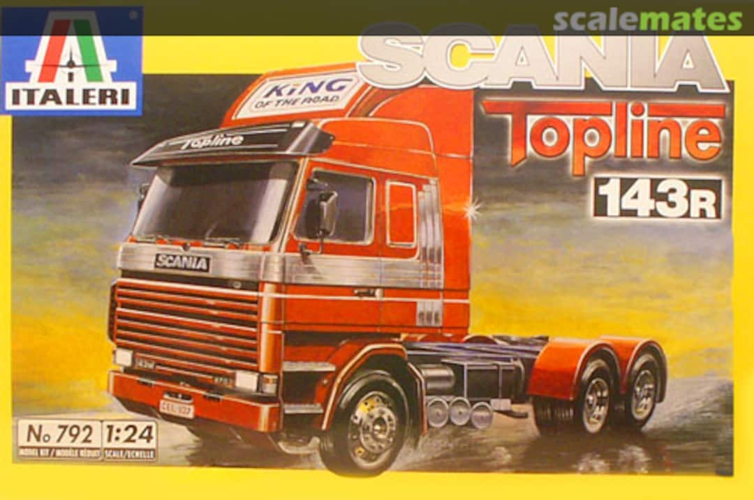 Boxart Scania 143r Topline 792 Italeri