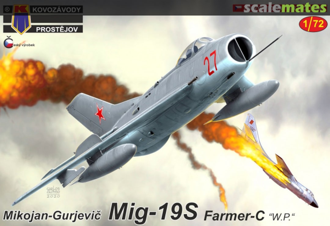 Boxart MiG-19S Farmer-C KPM0187 Kovozávody Prostějov