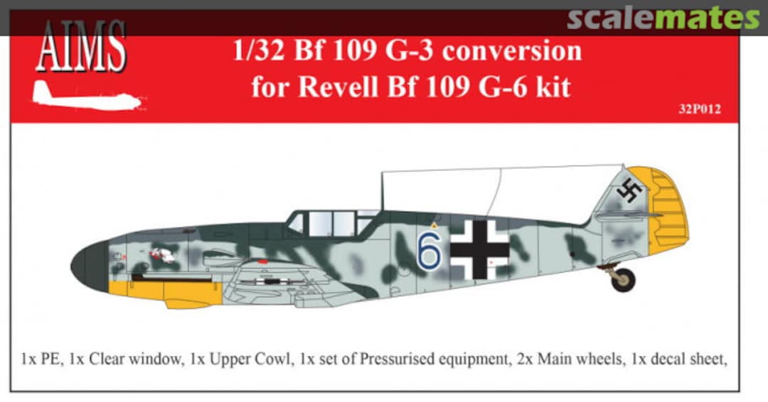 Boxart Messerschmitt Bf 109G-3 conversion 32P012 AIMS