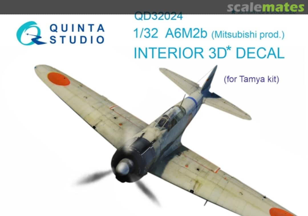 Boxart A6M2B interior 3D decals QD32024 Quinta Studio