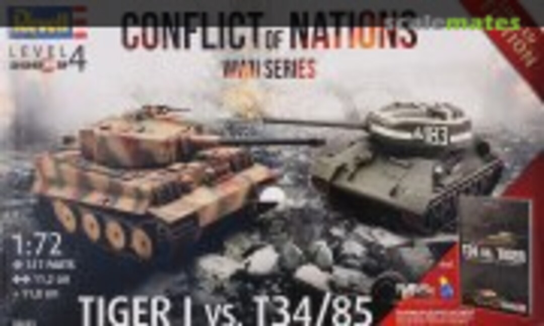 1:72 Tiger I vs. T34/85 (Revell 05655)