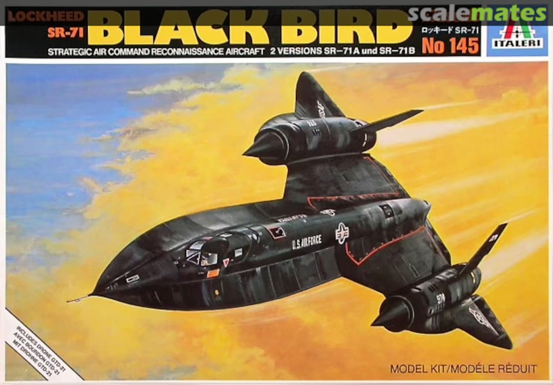 Boxart Lockheed SR-71 Black Bird 145 Italeri