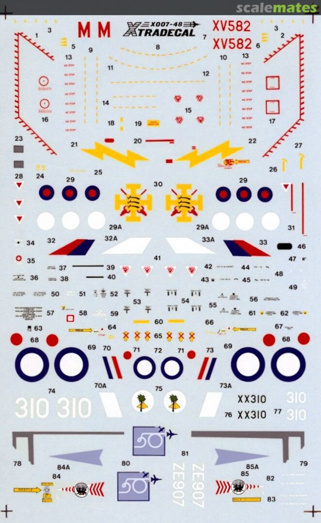 Boxart RAF Update 1990 #1 X007-48 Xtradecal