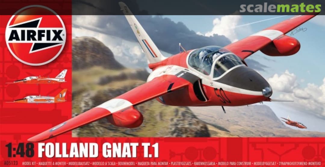 Boxart Folland Gnat T.1 A05123 Airfix