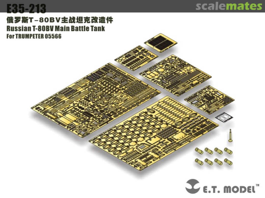 Boxart Russian T-80BV Main Battle Tank E35-213 E.T. Model