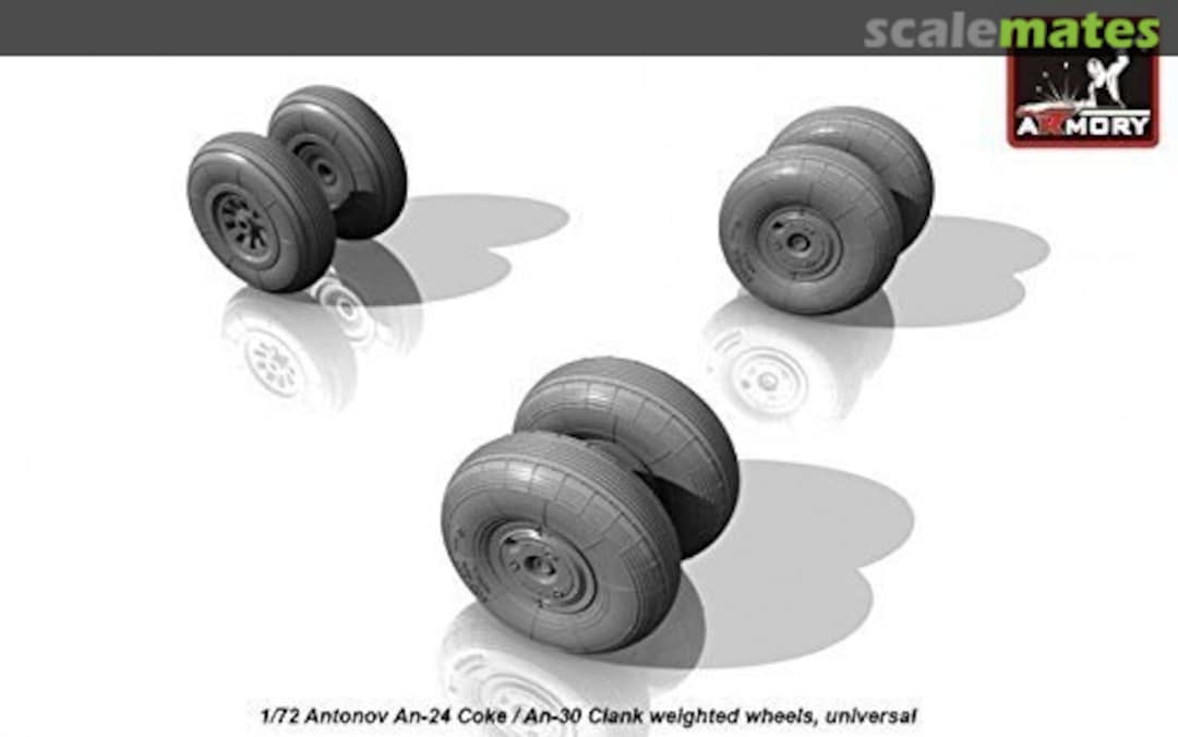 Boxart Antonov An-24/An-30 wheels, weighted AW72028 Armory