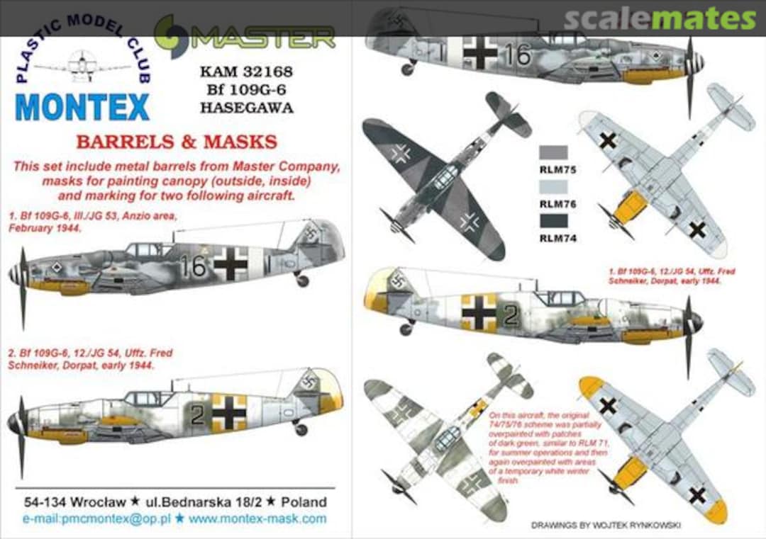 Boxart Bf 109G-6 KAM32168 Montex