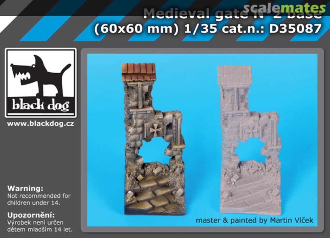 Boxart Medieval Gate No. 2 base D35087 Black Dog