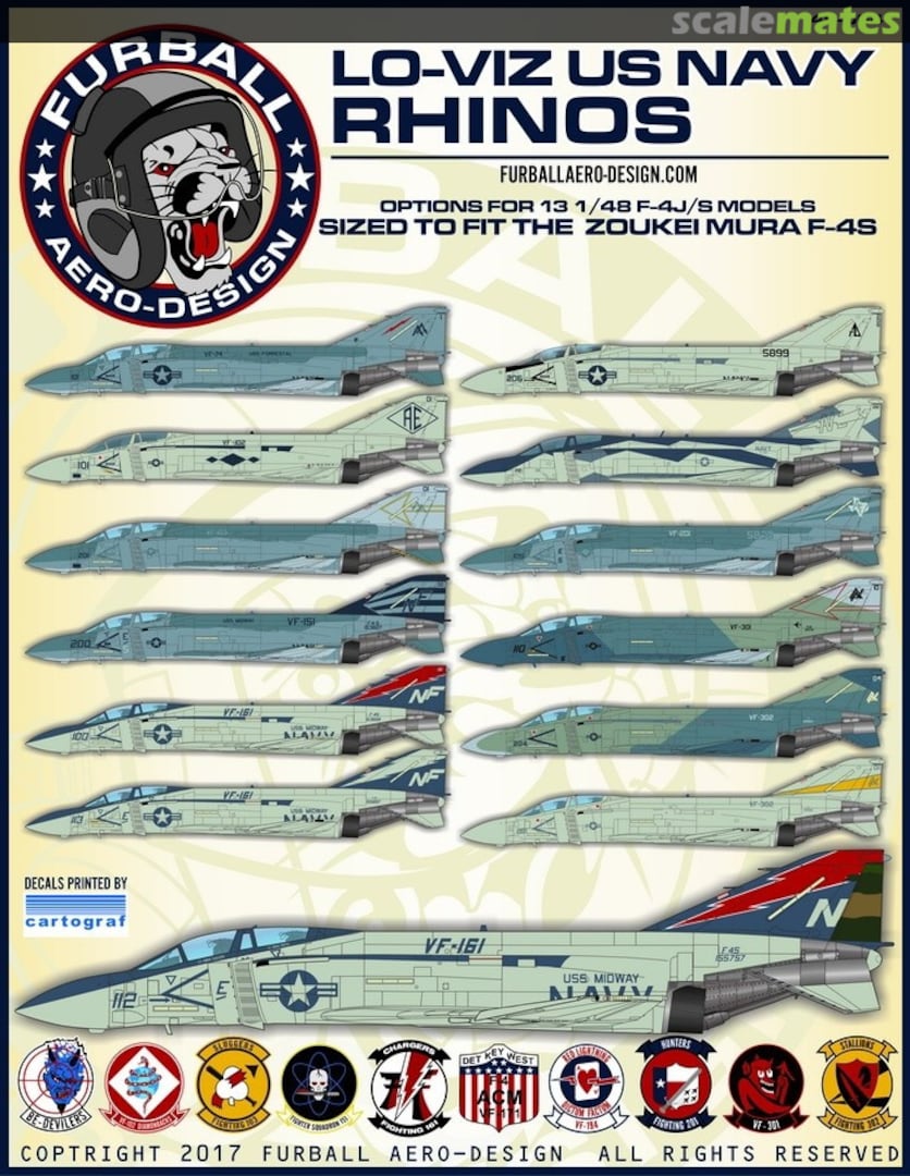 Boxart Lo-Viz US Navy Rhinos 48-064 Furball Aero-Design