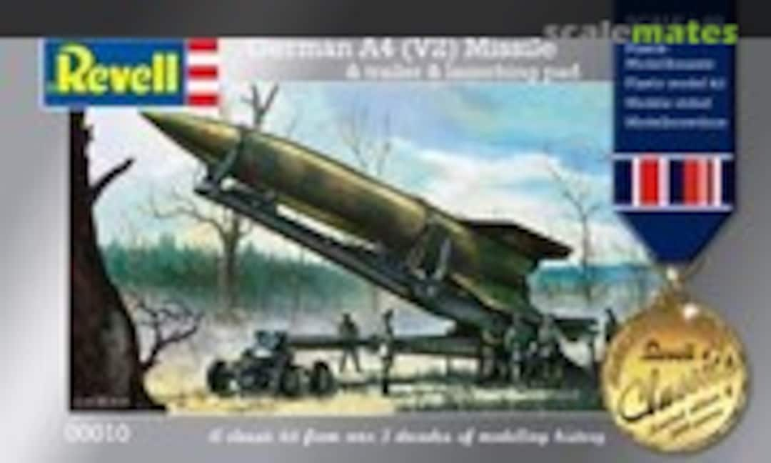 1:69 German A4 (V2) Missile &amp; trailer &amp; launching pad (Revell 00010)